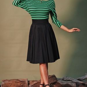 Pinup girl clothing little Jim skirt black